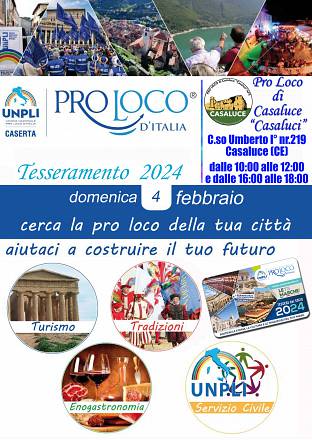 Campagna tesseramento pro loco di casaluce “casaluci aps